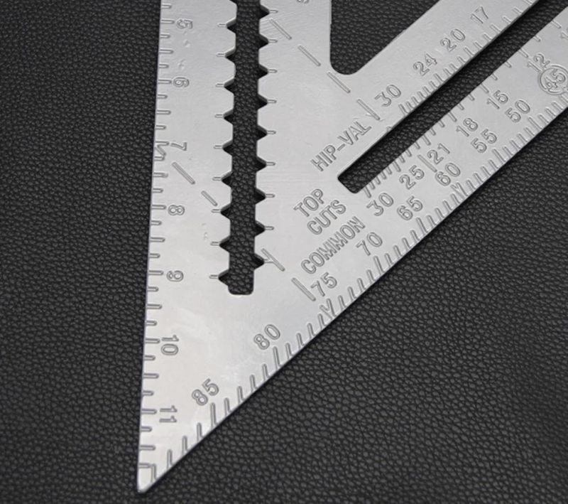 Woodworking Measuring Triangle Ruler High-Precision Triangle Ruler