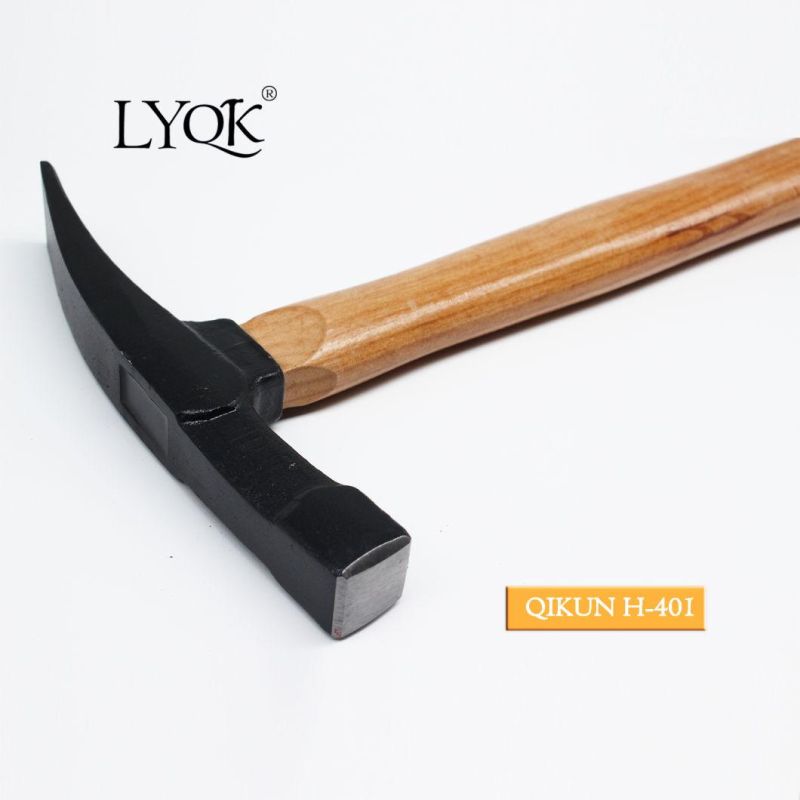 H-401 Construction Hardware Hand Tools Fiberglass Rubber Handle German Type Bricklayer Mason Hammer