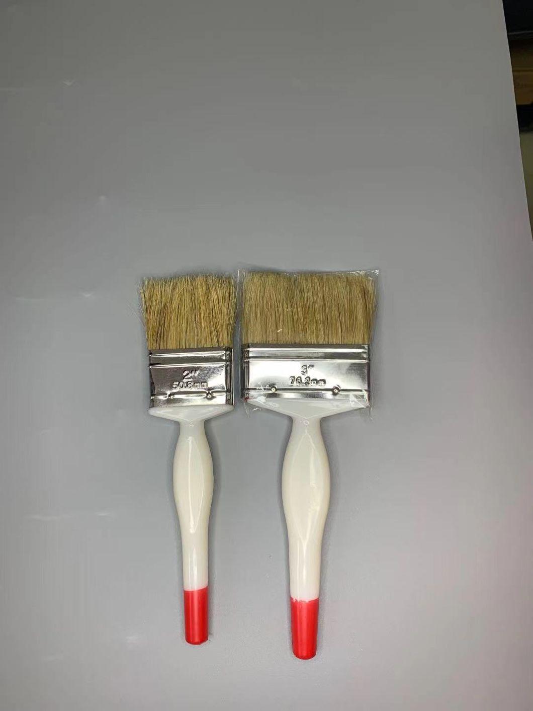 FRP Roller Brush Customized White Plastic Handle 100% Bristle Brush for FRP Laminating