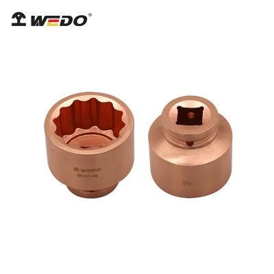 WEDO 3/4&quot; 1/2&quot;Non-Sparking Beryllium Copper Socket High Quality Impact Socket