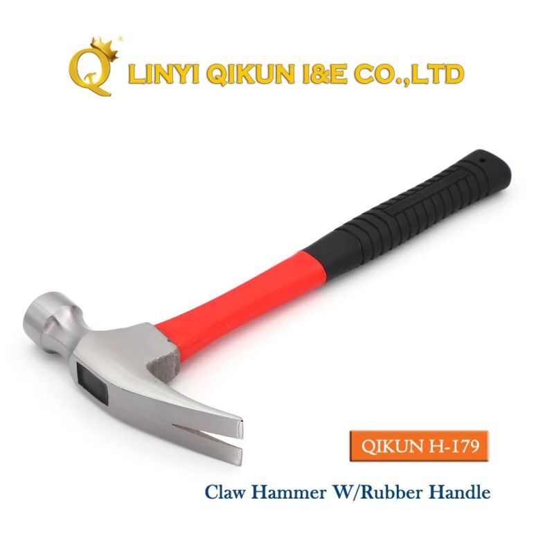 H-171 Construction Hardware Hand Tools Roofing Hammer with Fiberglass Handle