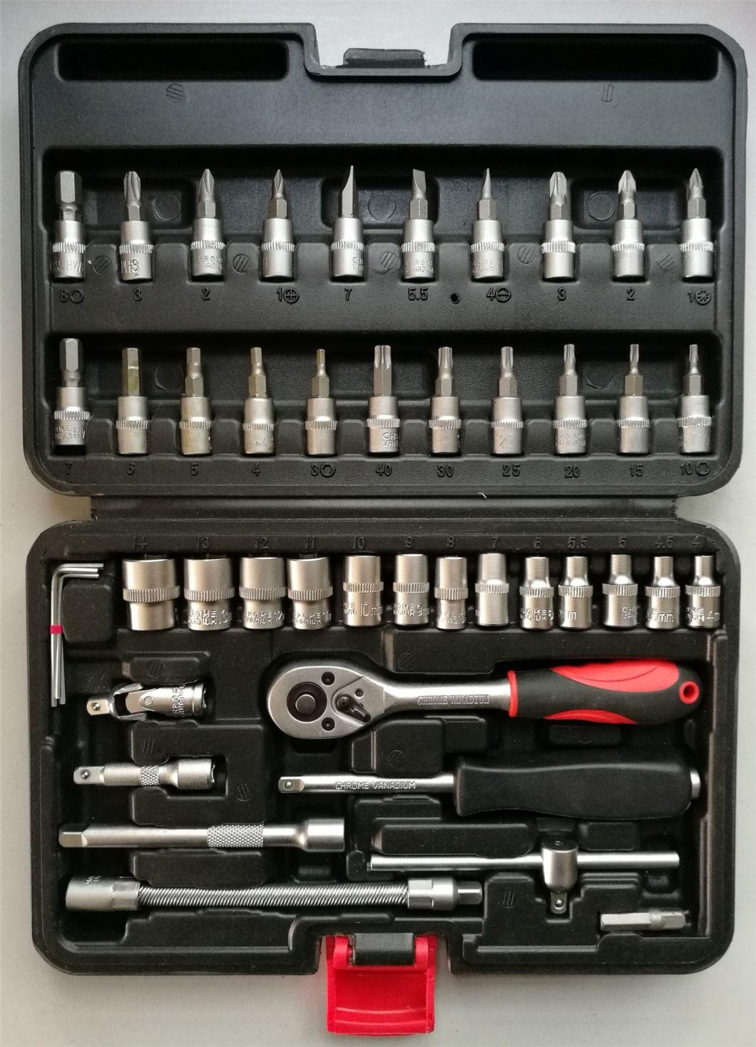 46PCS Blowing Case 1/4"Dr Socket Set