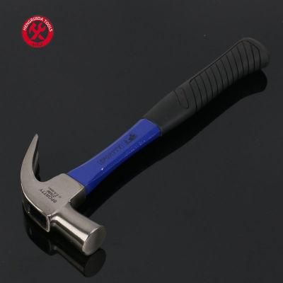 British Type Claw Hammer with Fiberglass Handle