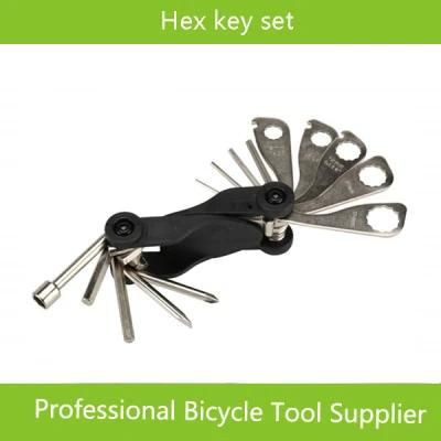 15 in 1 Bike Bicycle Cycle Folding Allen Key Tool