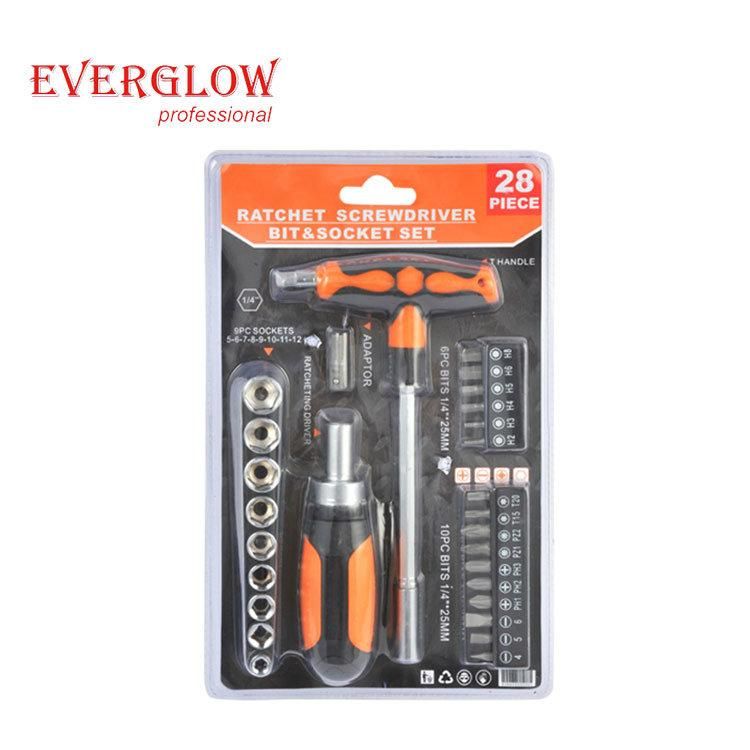 21PC Ratchet Screwdriver Bits and Nut Driver Set