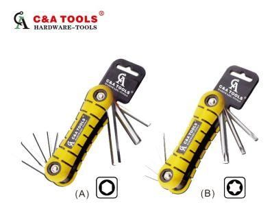 8PC Folding Hex Key (Cruve key)