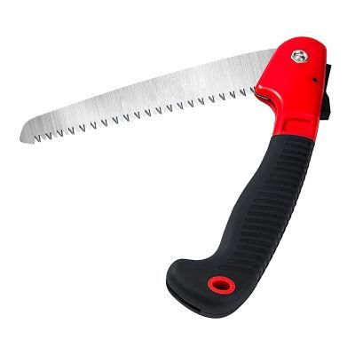 Hot Selling Professional Sturdy Carbon Steel Blade Folding Saw Razor Teeth Sharp Blade Solid Non-Slip Handle for Pruning Saw