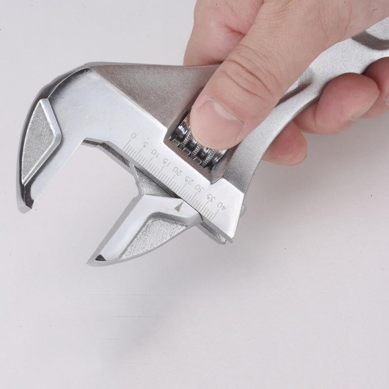 High Quality New Design Cr-V 8inch Chrome Plated Adjustable Wrench
