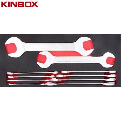 Kinbox Professional Hand Tool Set Item TF01m118 Double Open-End Wrench Set