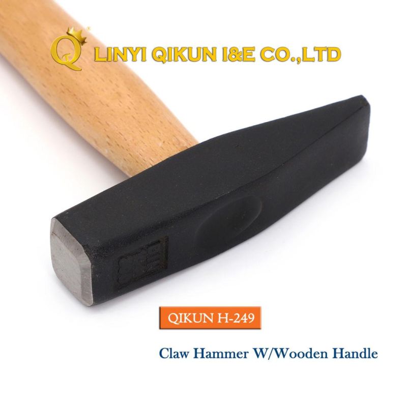 H-245 Construction Hardware Hand Tools Fiberglass Rubber Handle German Type Machinist′s Hammer
