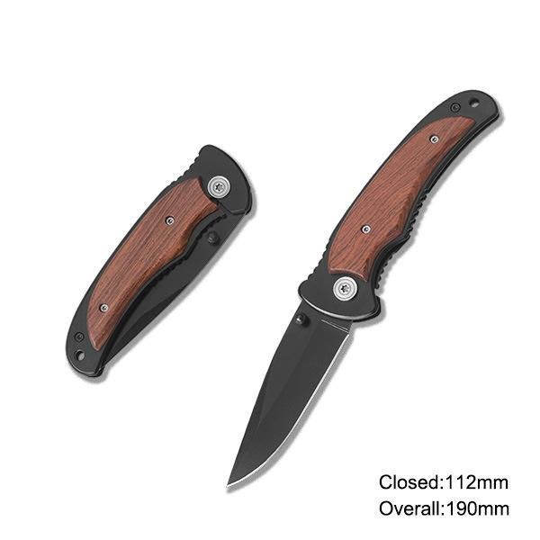 Mini Folding Knife with Wooden Handle