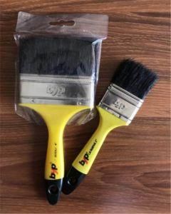 Byp Paint Brush 4&quot; Wood Handle Brush Pure Polyester Filaments