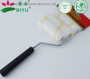 Black Plastic Handle Polyester Roller Brush Set