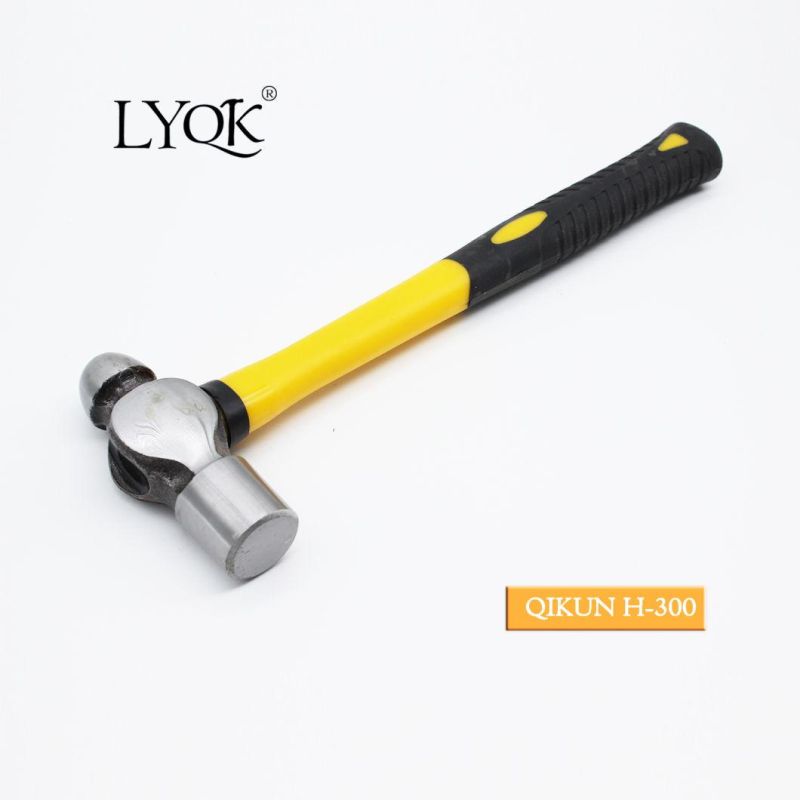 H-300 Construction Hardware Hand Tools Hard Wood Handle Ball Pein Hammer