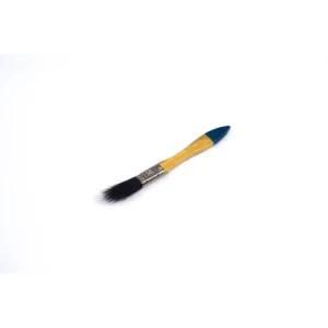 1&prime;&prime; Hot Sale Black Brush Wire with Blue Tail and Yellow Wooden Handle Paint Brush for Decoration
