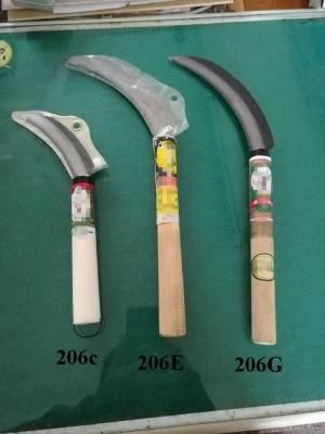 Good Quality Steel Garden Sickle with Wood Handle