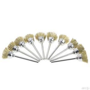 Wire Cup Brush Hardened Brass Steel Crimp Wheel Heavy Duty Wires Brushes for Metal