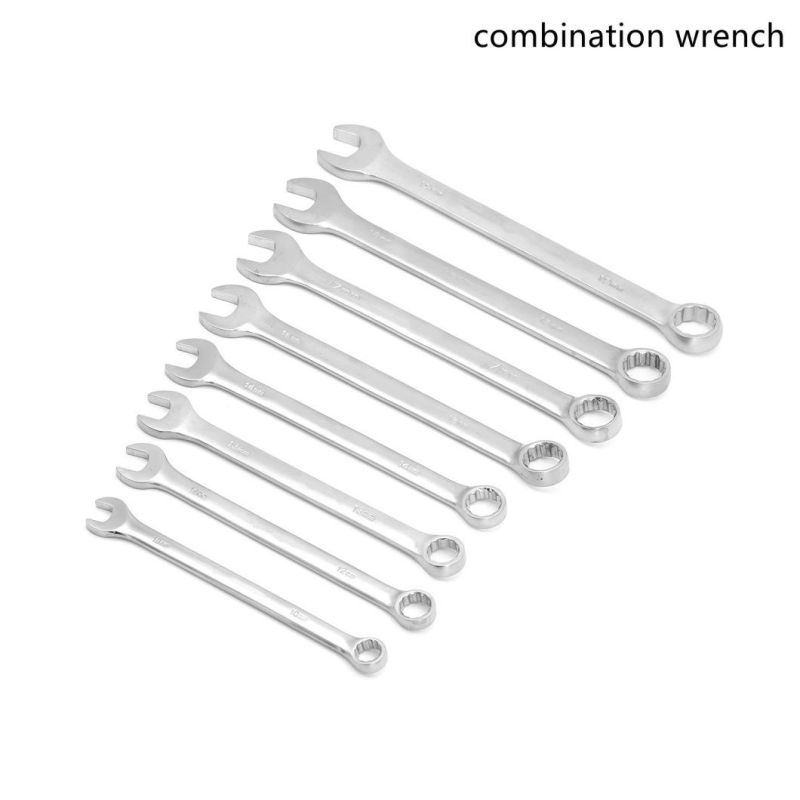 Made of Chrome Vanadium, Ratchet Combination Wrench with Fixed Head