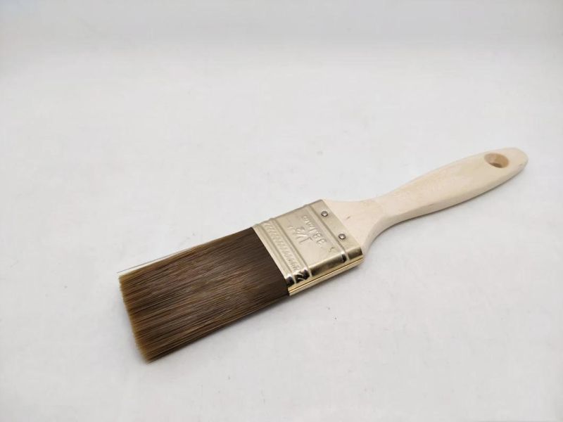 Professional Design Tapered Synthetic Brush with Wooden Handle