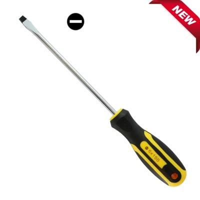 Hand Tools Cr-V Steel 6*125mm Straight/Flat/Slotted Head Screwdriver