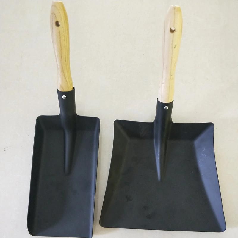 Multicolor Steel Shovel Spade Wooden Handle Garbage Shovel