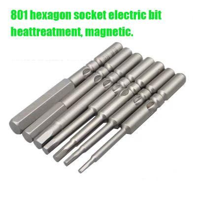 S2 Magnetic Screw Driver Bits Tool 801/802 5mm/6mm Round Shank 1.8/2.0/2.3/2.5/2.7/3mm