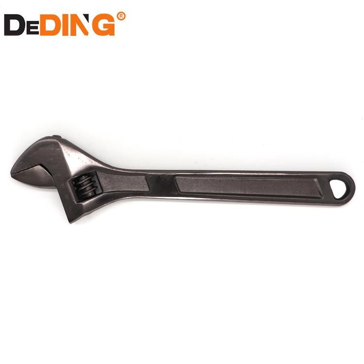 Black Nickle Plated Thread Steel 6-14 Inch Adjustable Spanner