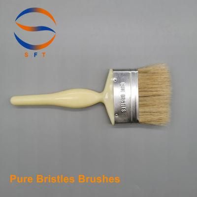 3&prime; &prime; 76.2mm Solvent Resistant White Bristle Laminating Brushes Roller Brushes