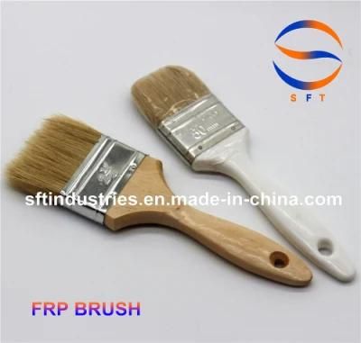 Wooden Handle Pure Pig Hair Mane Bristles FRP Brushes