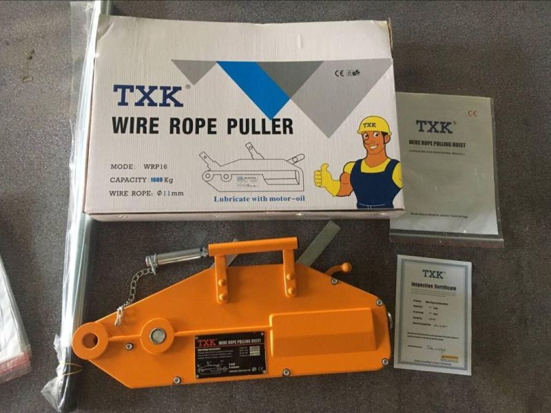 Authorized Ce 1600kg Wire Rope Puller