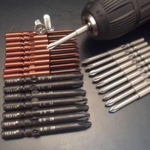 800/801/802 Power Electric Driver Bits Brown Red Sandblast