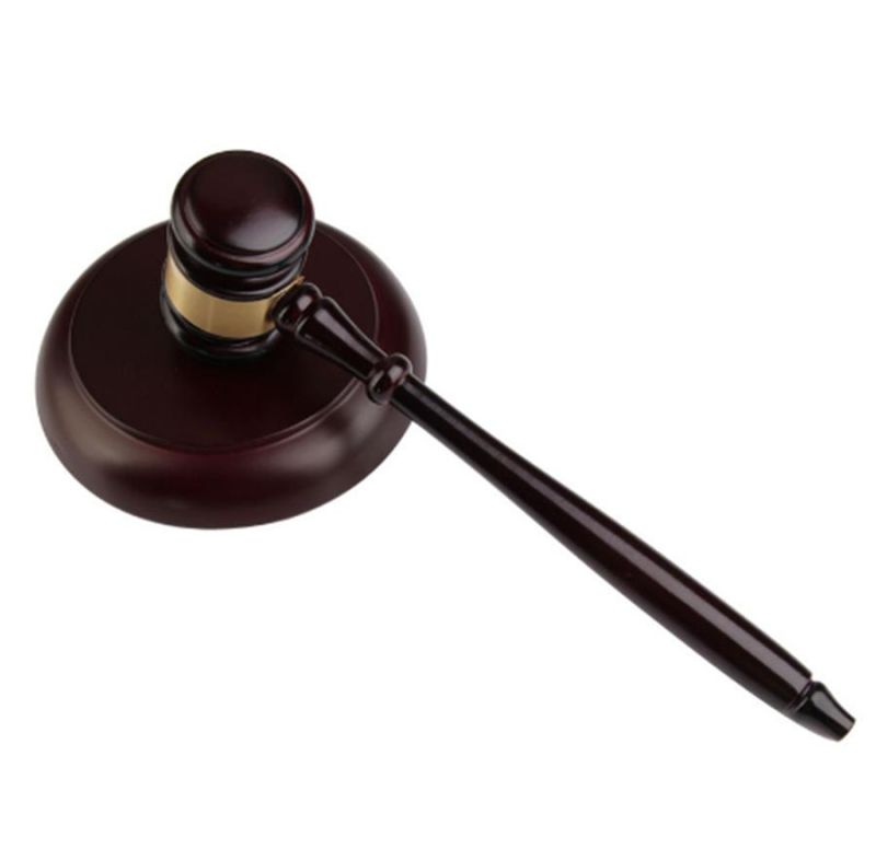 Wooden Auction Court Judge Gavel Hammer