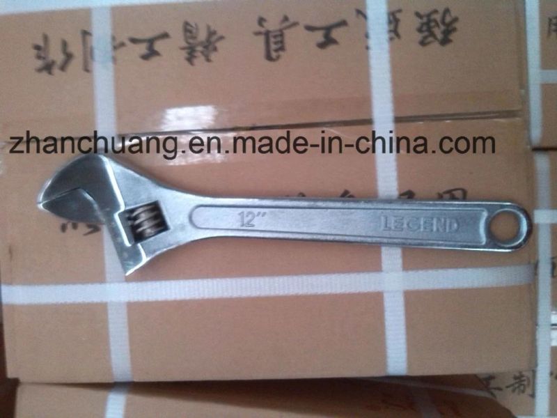 8" High Quality Carbon Steel Chrome Plated Adjustable Wrench/Spanner