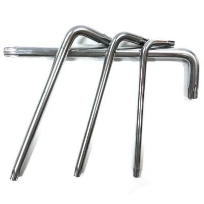 Cr-V Nickel Plated Hardware Hand Tools Torx Head Chrome Hex Key Bicycle Allen Key Wrench