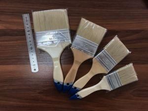 White Bristle Paint Brush with Vanished Wooden Handle Thailand Market