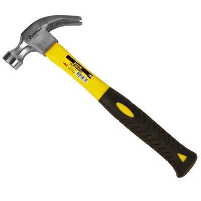 High Quality Hand Tools 16oz Nail Hammer Claw Hammer with Fiberglass Handle