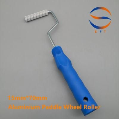 15mm Diameter Aluminium Paddle Wheel Rollers Paint Rollers for Laminating