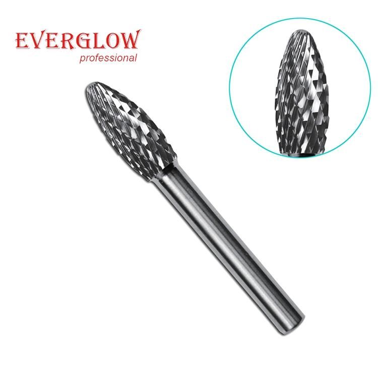 Tungsten Carbide Burr Alloy Rotary File Pointed Cone Shape Metal Working Rotary Burr Wood-Working Engraving