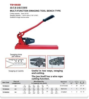 5mm Multi-Function Swaging Tool Bench Type