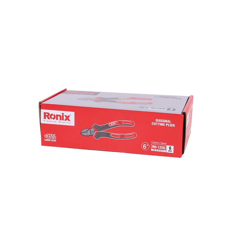 Model Rh-1256 Ronix Hand Tool Wire Cut Plier Cr-Ni Diagonal Cutting Plier