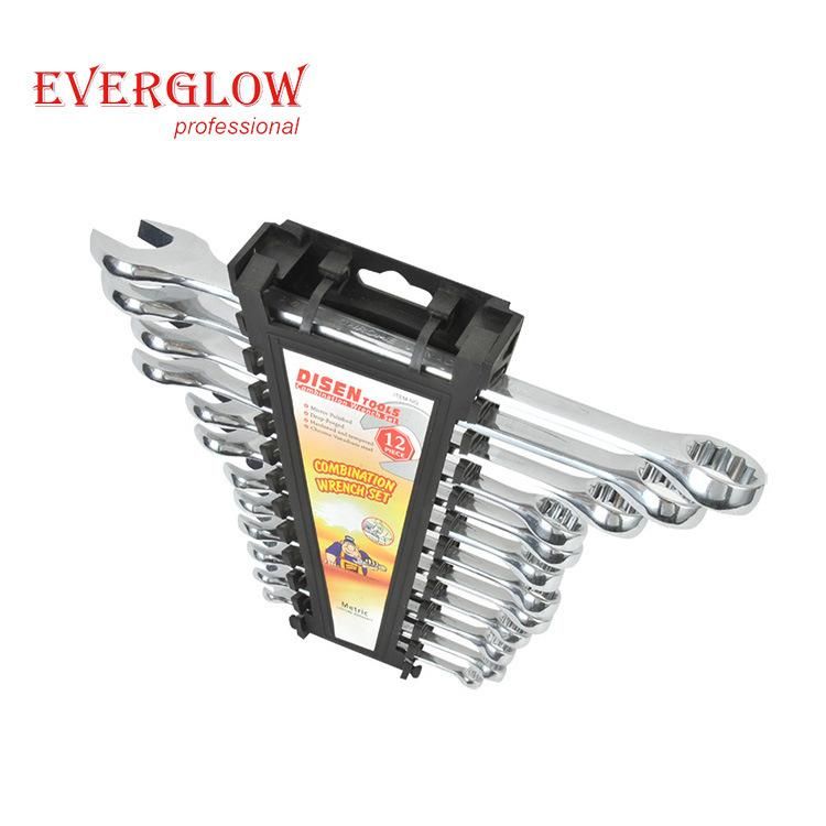 Double End Combination Wrench Set Vehicle Multi Purpose Wrench Spanner Tool Sets with Cloth Bag Packing