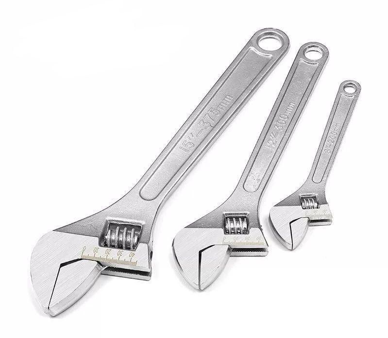 Hot Selling Chrome Plated Steel Adjustable Spanner/Wrench