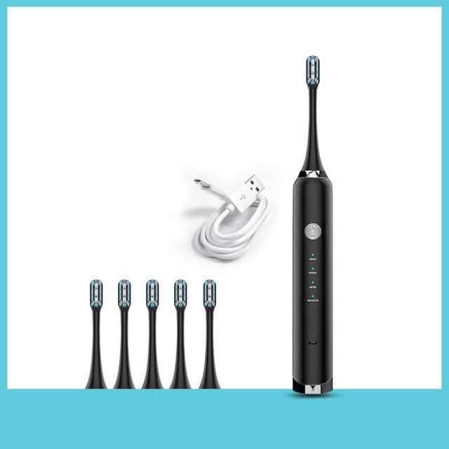 Electric Household Intelligent Adult Soft Bristle Rechargeable Toothbrush with 16 Gear Adjustment