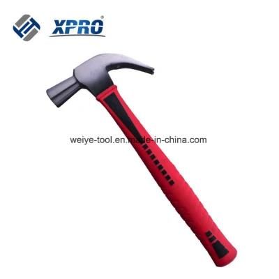 British Type Claw Hammer with Fiberglass Handle