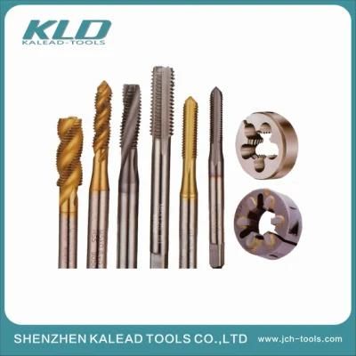 Customized Thread Machine Dies Plug Bottom Spiral Taps for Cutting Stainless Steel Copper Aluminum Parts