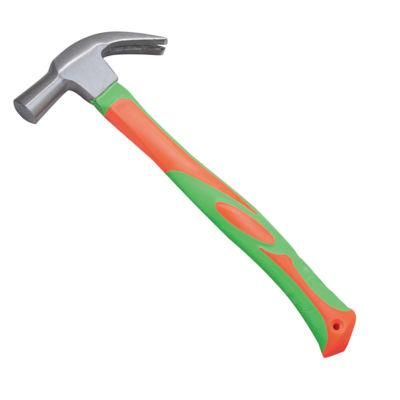 British Type Fiberglass Handle Claw Hammer