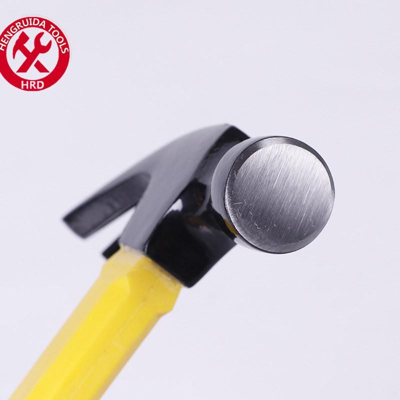 Claw Hammer with Fiberglass Handle Drop Forged Steel