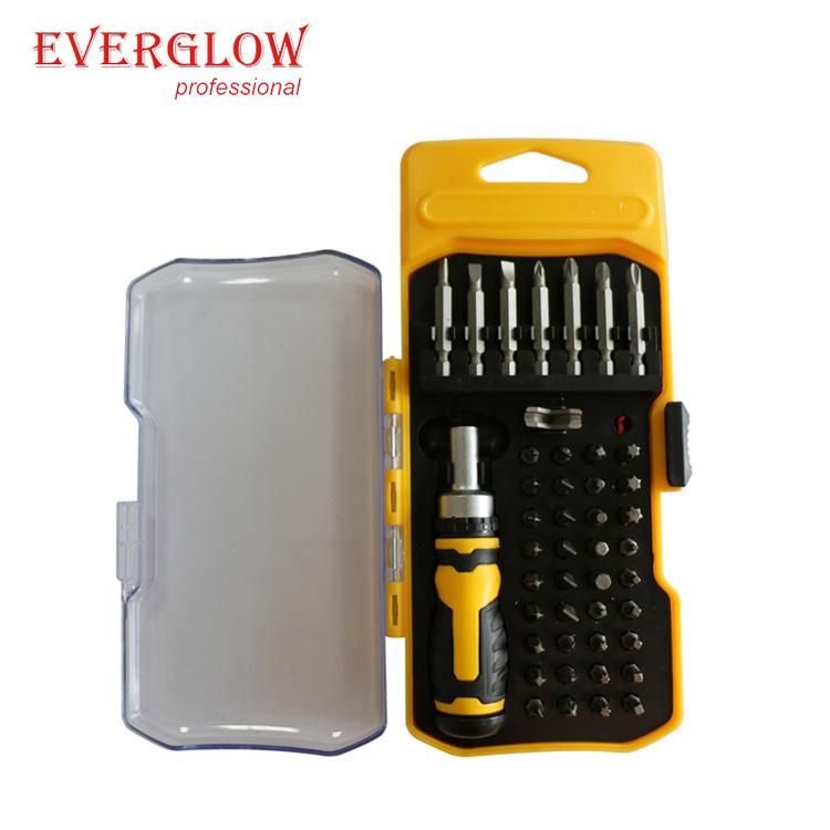 46 All-in-One Household Maintenance Tool Set Multi-Function Ratchet Screwdriver Set