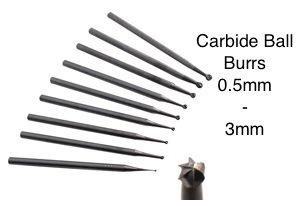 Full line of carbide rotary burrs for deburring