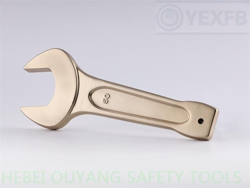 Non-Sparking Slogging/Striking Open Spanner/Wrench, Al-Cu or Be-Cu Atex Tools